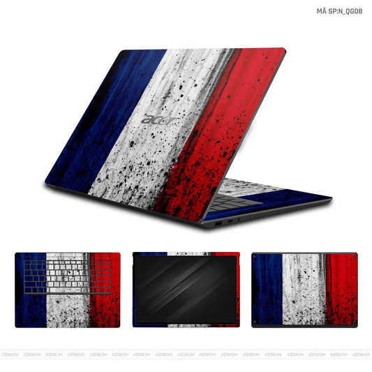 Dán Skin Laptop Acer Hình Cờ Pháp | N_QG08