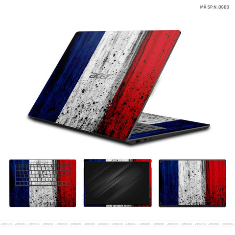 Dán Skin Laptop Acer Hình Cờ Pháp | N_QG08