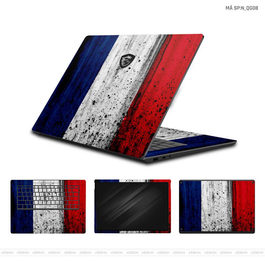 Dán Skin Laptop MSI Hình Cờ Pháp | N_QG08