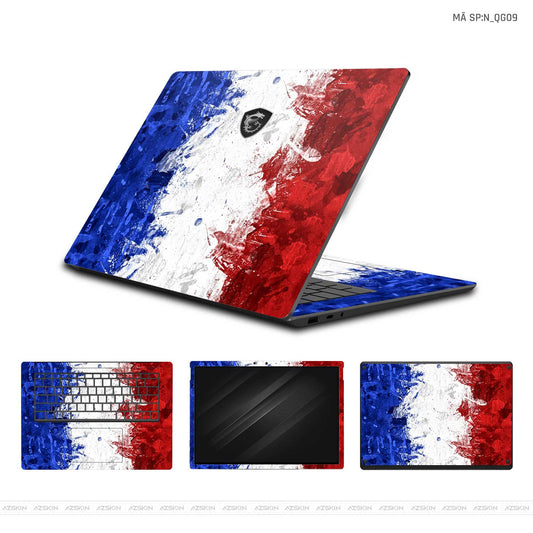 Dán Skin Laptop MSI Hình Cờ Pháp | N_QG09
