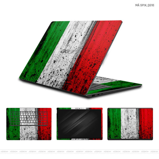 Dán Skin Laptop Acer Hình Cờ Ý | N_QG10