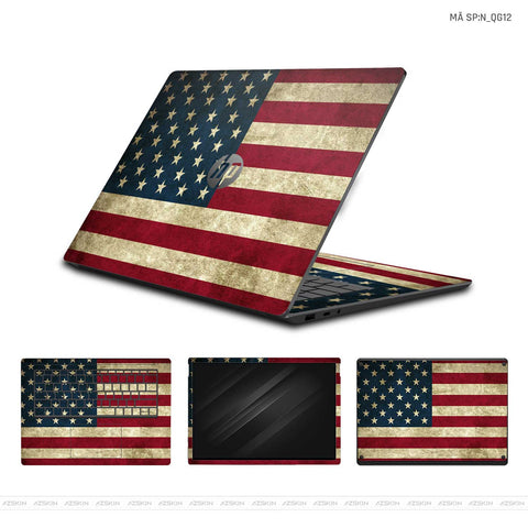 Dán Skin Laptop HP Hình Cờ Mỹ | N_QG12