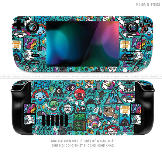 Dán Skin Máy Chơi Game Steam Deck Hình Sticker | N_STK02