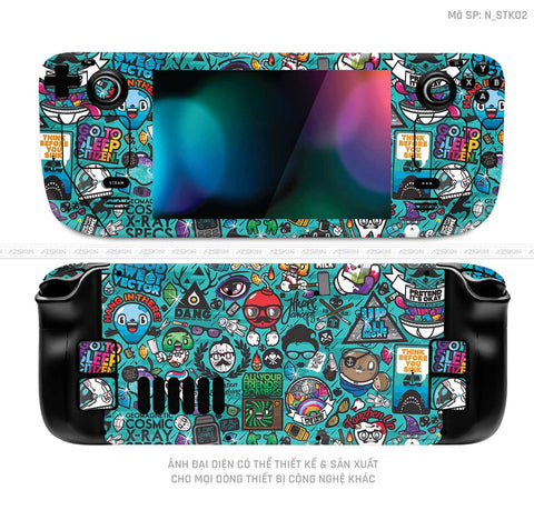 Dán Skin Máy Chơi Game Steam Deck Hình Sticker | N_STK02