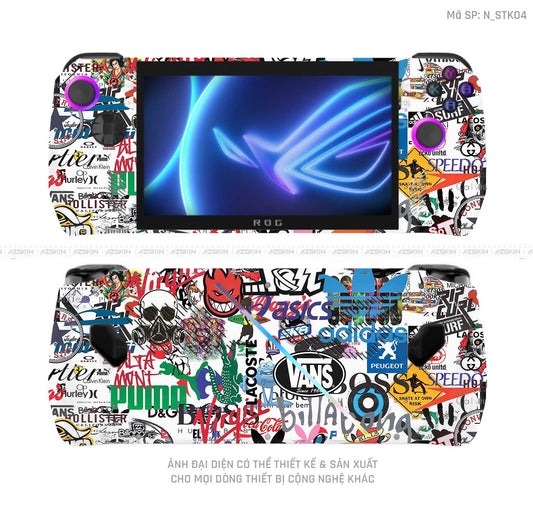 Dán Skin Máy Chơi Game Asus ROG Hình Sticker | N_STK04