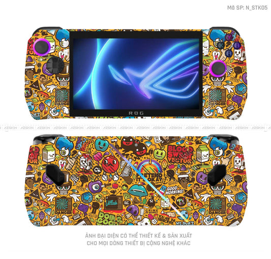 Dán Skin Máy Chơi Game Asus ROG Hình Sticker | N_STK05
