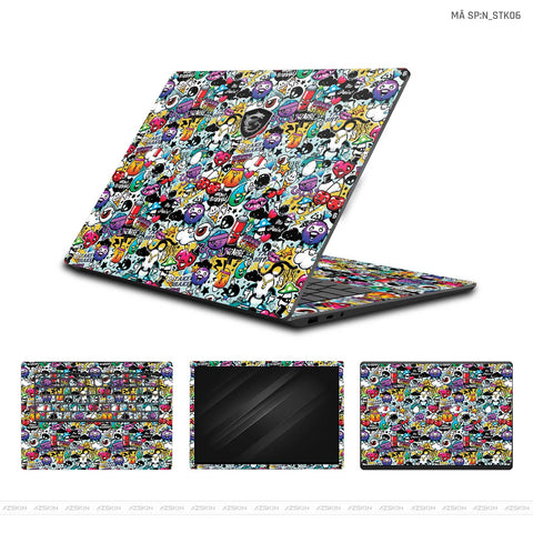 Dán Skin Laptop MSI Hình Sticker | N_STK06