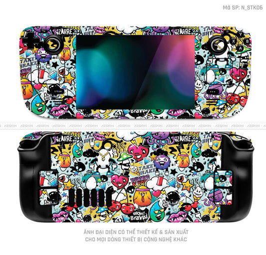 Dán Skin Máy Chơi Game Steam Deck Hình Sticker | N_STK06