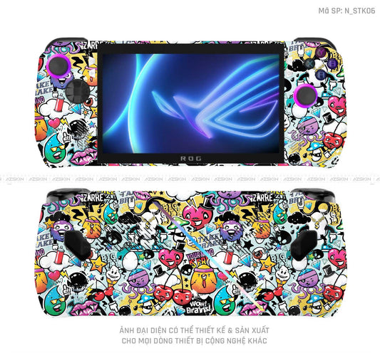 Dán Skin Máy Chơi Game Asus ROG Hình Sticker | N_STK06