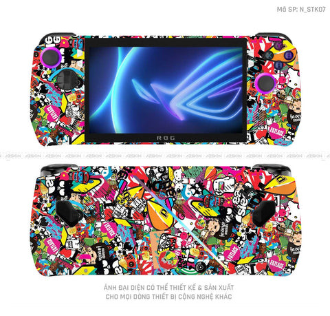 Dán Skin Máy Chơi Game Asus ROG Hình Sticker | N_STK07