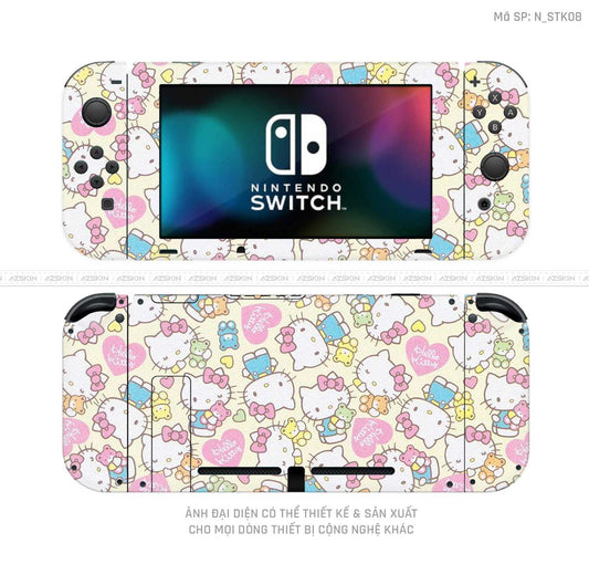 Dán Skin Máy Chơi Game Nintendo Switch Hình Sticker | N_STK08