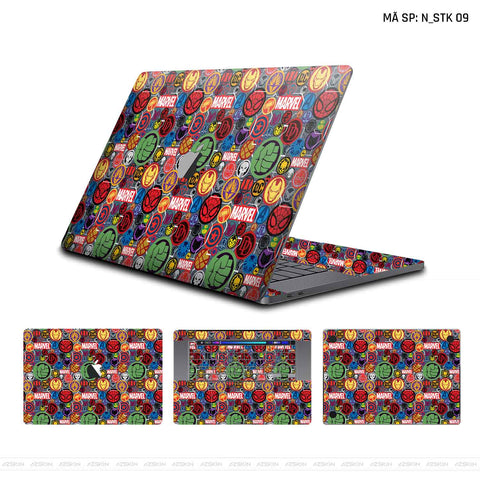 Dán Skin Macbook Hình Sticker Marvel | N_STK09