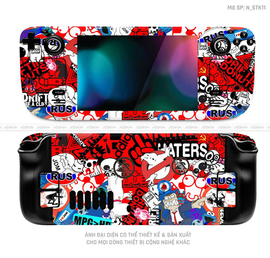 Dán Skin Máy Chơi Game Steam Deck Hình Sticker | N_STK11