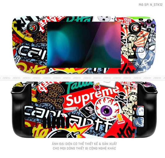 Dán Skin Máy Chơi Game Steam Deck Hình Sticker | N_STK12