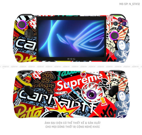 Dán Skin Máy Chơi Game Asus ROG Hình Sticker | N_STK12