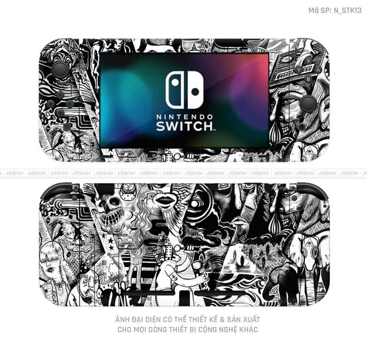 Dán Skin Máy Chơi Game Nintendo Switch Hình Sticker | N_STK13