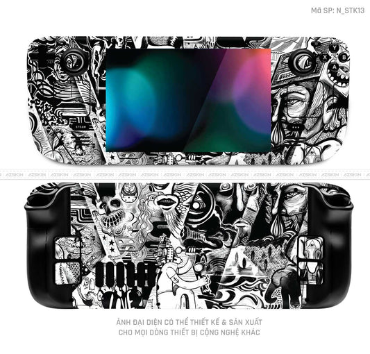 Dán Skin Máy Chơi Game Steam Deck Hình Sticker | N_STK13
