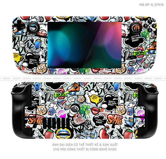 Dán Skin Máy Chơi Game Steam Deck Hình Sticker | N_STK14