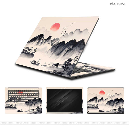 Dán Skin Laptop HP Hình Thư Pháp | N_TP01