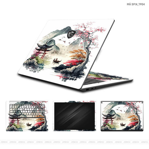 Dán Skin Laptop MSI Hình Thư Pháp | N_TP04