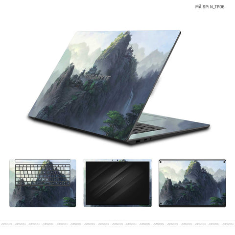 Dán Skin Laptop Gigabyte Hình Thư Pháp | N_TP06