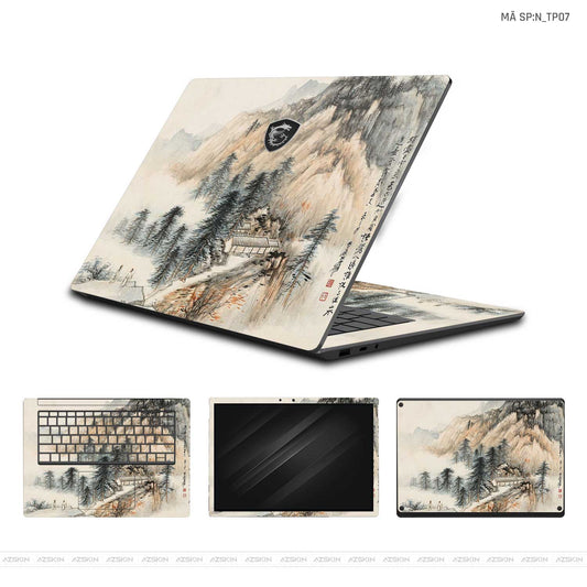 Dán Skin Laptop MSI Hình Thư Pháp | N_TP07