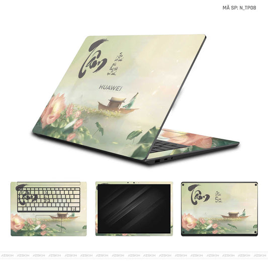 Dán Skin Laptop Huawei Hình Thư Pháp | N_TP08