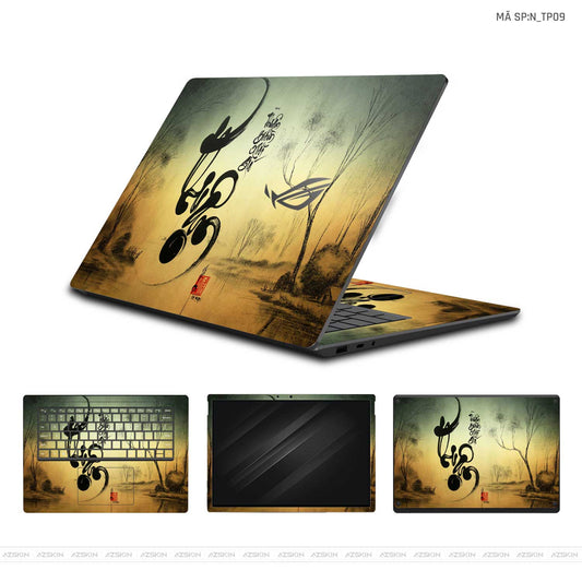 Dán Skin Laptop Asus Hình Thư Pháp | N_TP09