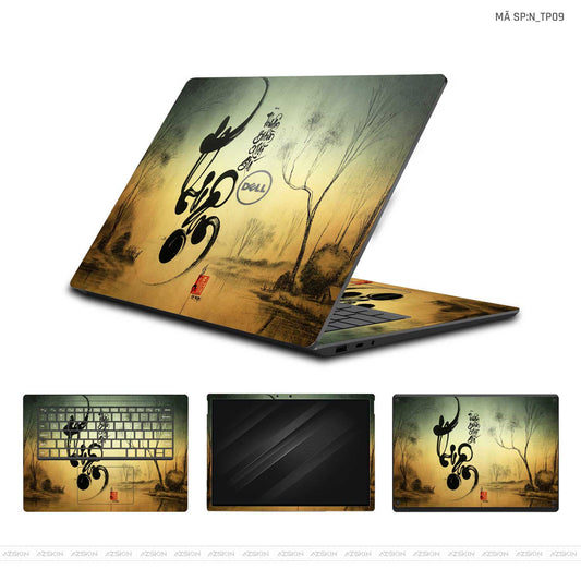 Dán Skin Laptop Dell Hình Thư Pháp | N_TP09