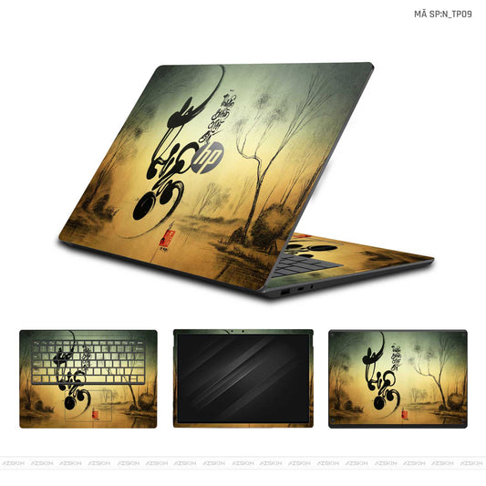 Dán Skin Laptop HP Hình Thư Pháp | N_TP09