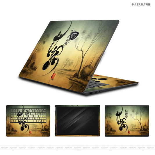 Dán Skin Laptop MSI Hình Thư Pháp | N_TP09