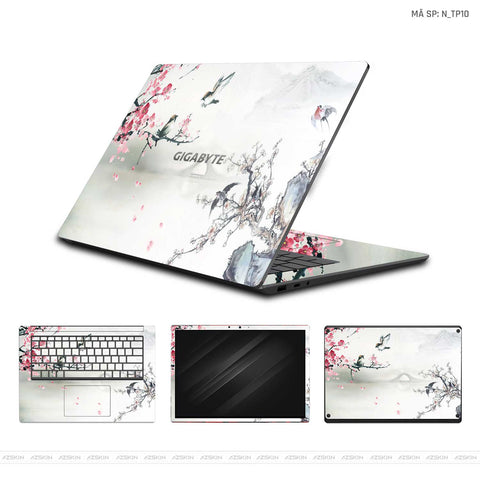 Dán Skin Laptop Gigabyte Hình Thư Pháp | N_TP10