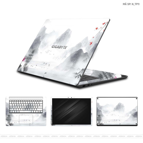 Dán Skin Laptop Gigabyte Hình Thư Pháp | N_TP11