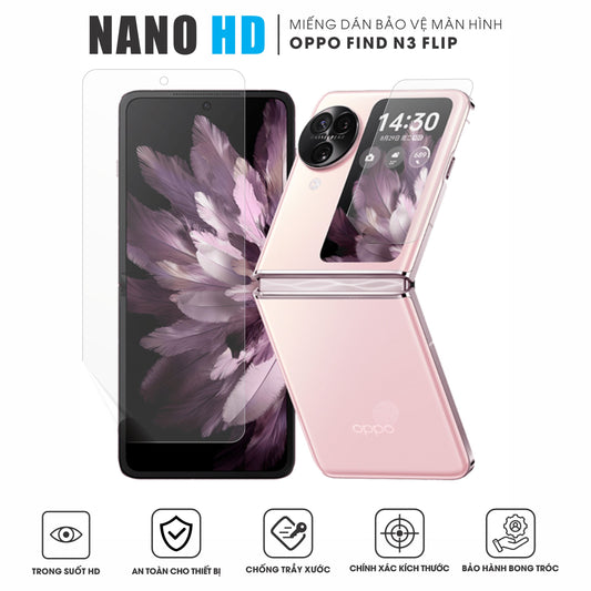Miếng Dán Màn Hình Nano HD OPPO Find N3 Flip