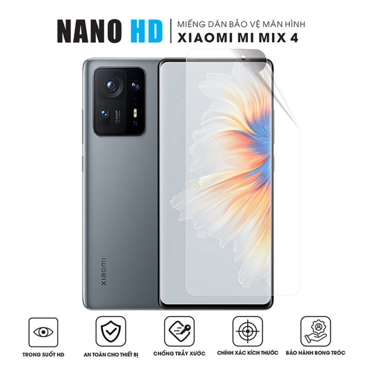 Miếng Dán Màn Hình Nano HD Xiaomi Mi Mix 4