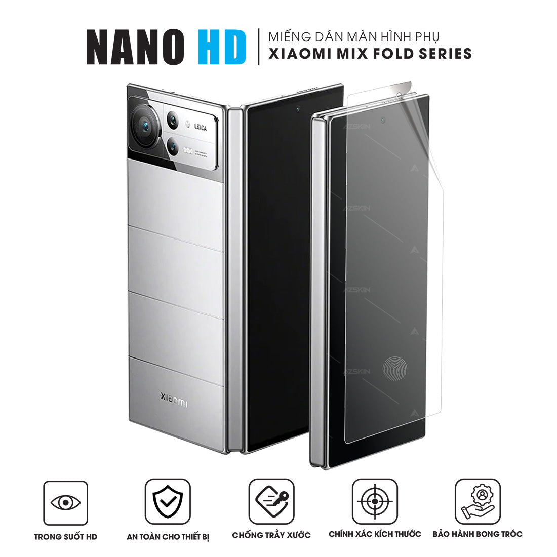 Miếng Dán Màn Hình Nano HD Xiaomi Mix Fold Series