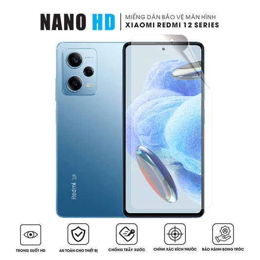 Miếng Dán Màn Hình Nano HD Xiaomi Redmi Note 12 | Pro | 12S
