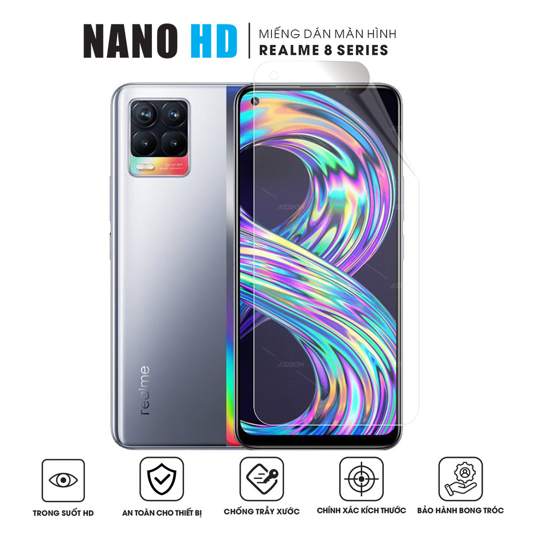 Miếng dán màn hình Nano HD Realme 8 | 8 Pro
