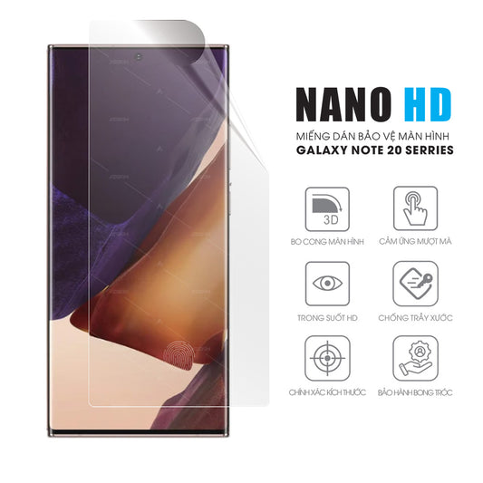 Miếng dán màn hình điện thoại Note 20 Ultra | Note 20 Plus Nano HD