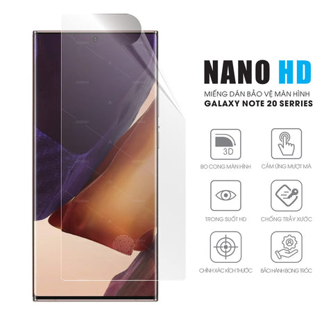 Miếng dán màn hình điện thoại Note 20 Ultra | Note 20 Plus Nano HD