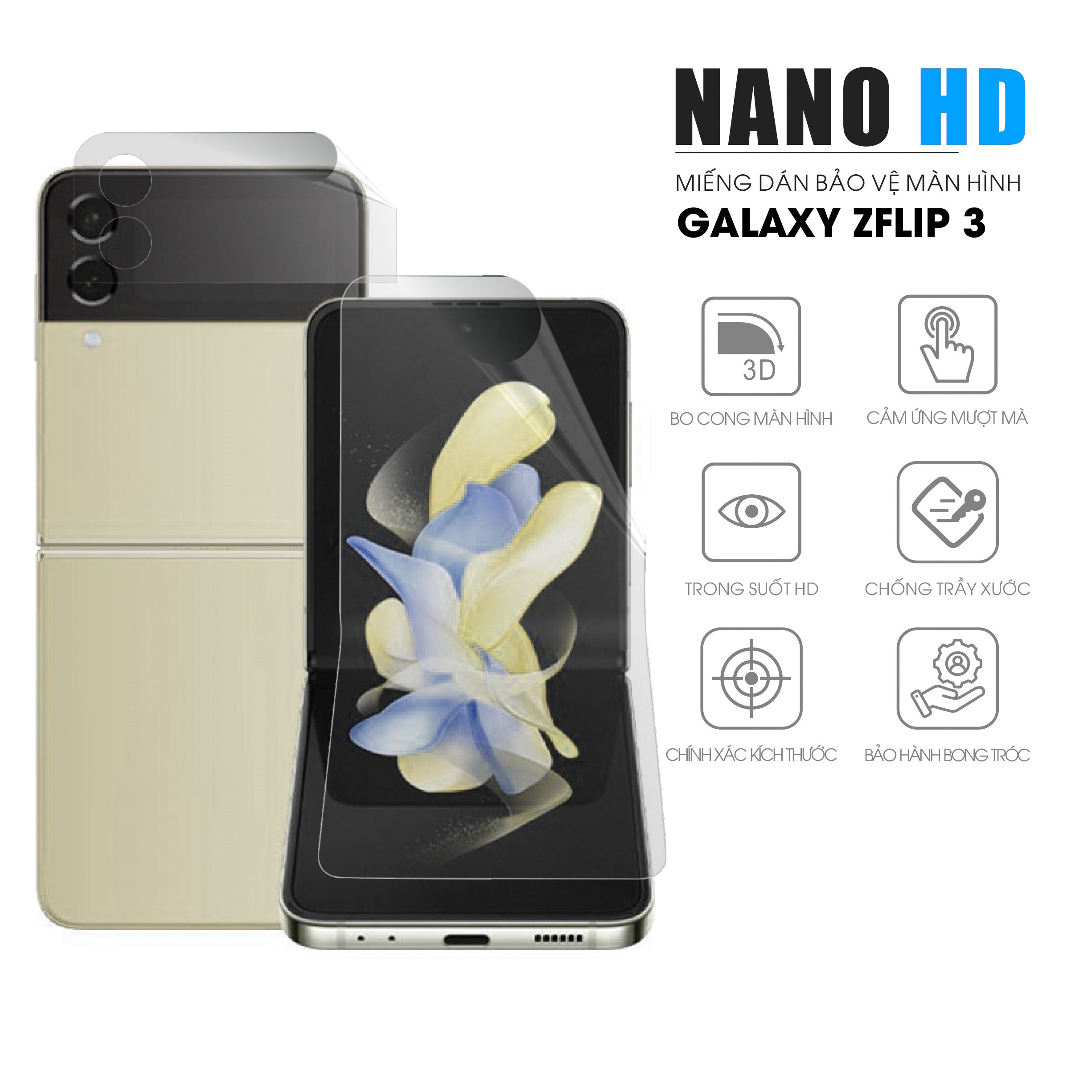 Miếng dán màn hình Nano HD Z Flip 3
