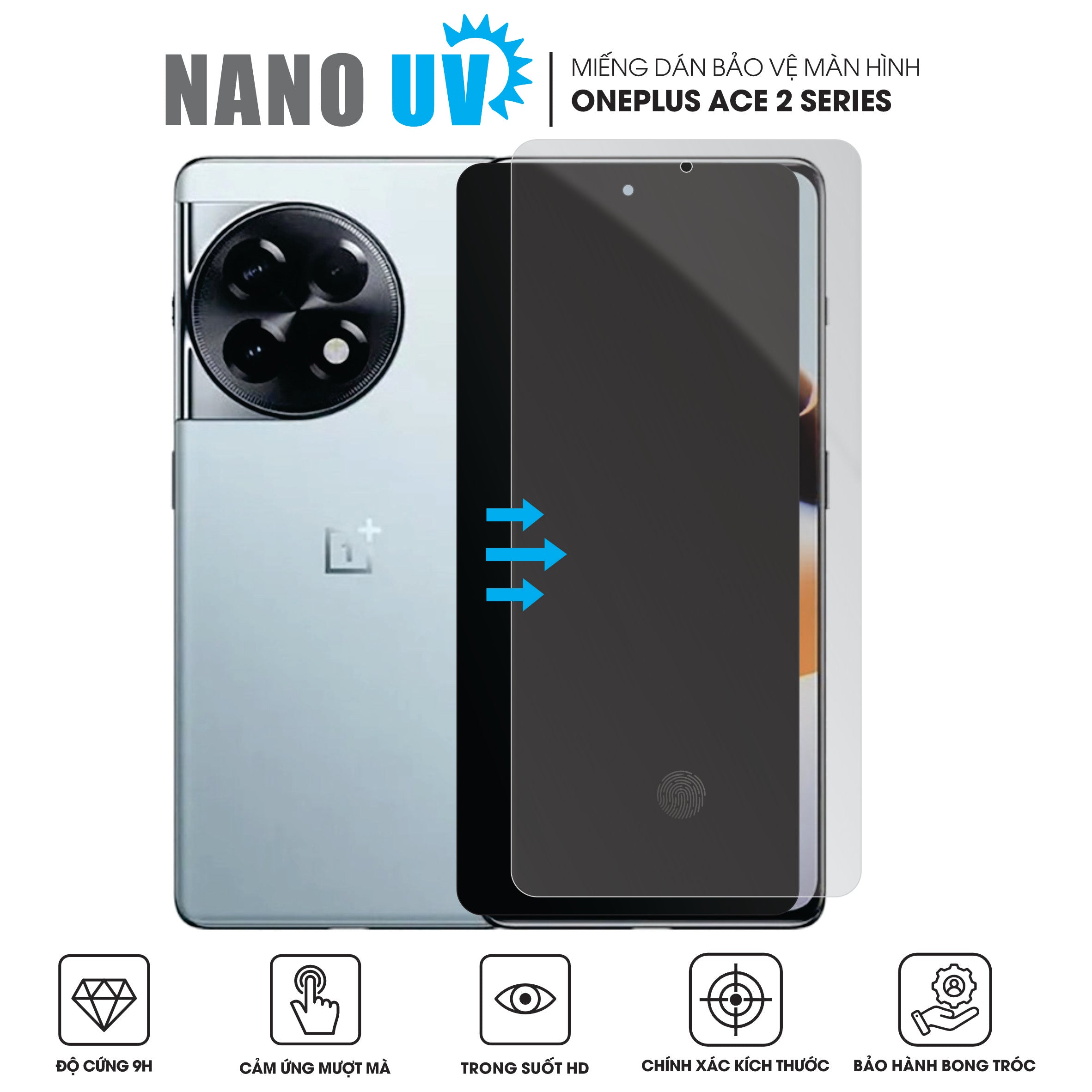 Miếng Dán Màn Hình Nano UV OnePlus 12 Series