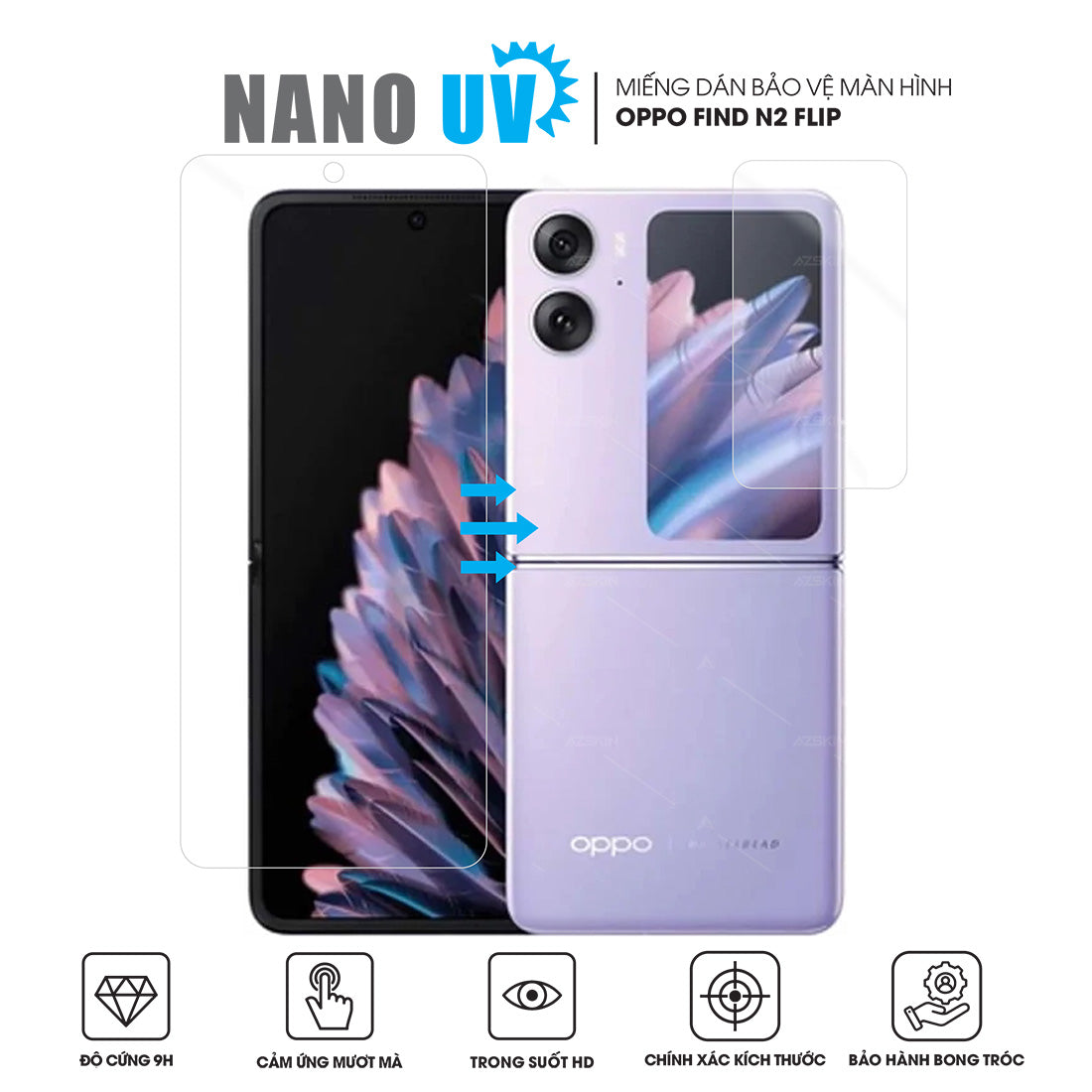 Miếng dán màn hình Nano UV OPPO Find N2 Flip