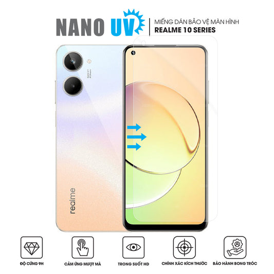 Miếng dán màn hình điện thoại Realme 10 | Pro | Pro+ chất liệu PPF Nano UV