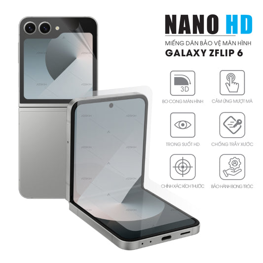 Miếng Dán Màn Hình Nano HD Samsung Galaxy Z Flip 6