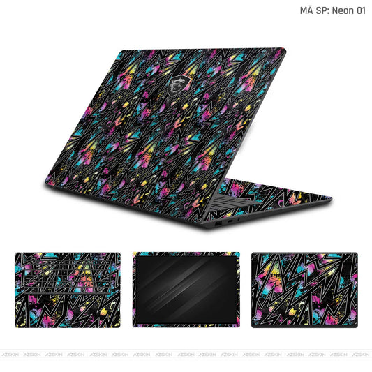 Dán Skin Laptop MSI Neon 01   | UVPT19