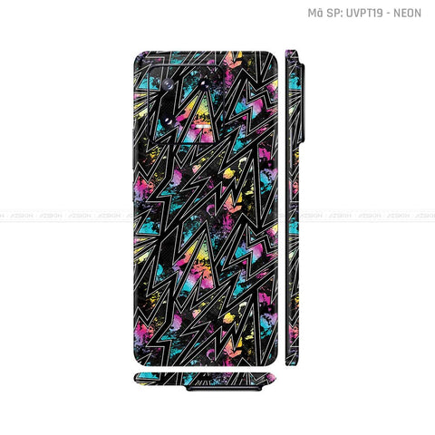 Dán Skin Xiaomi 13 Series Vân Nổi Họa Tiết Neon 01 | UVPT19