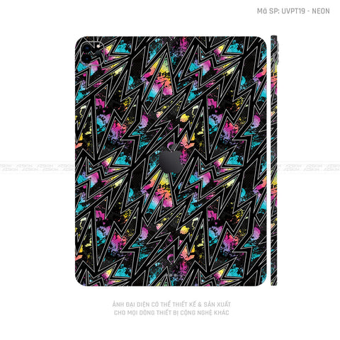 Dán Skin IPad Pro Series Vân Nổi Neon 01 | UVPT19