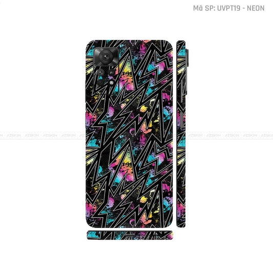 Dán Skin Xiaomi Redmi Note 11 Series Vân Nổi Neon 01 | UVPT19