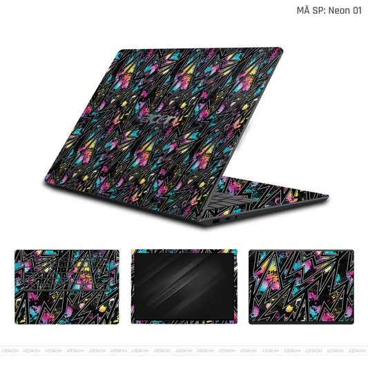 Dán Skin Laptop Acer Vân Nổi Neon 01 | UVPT19